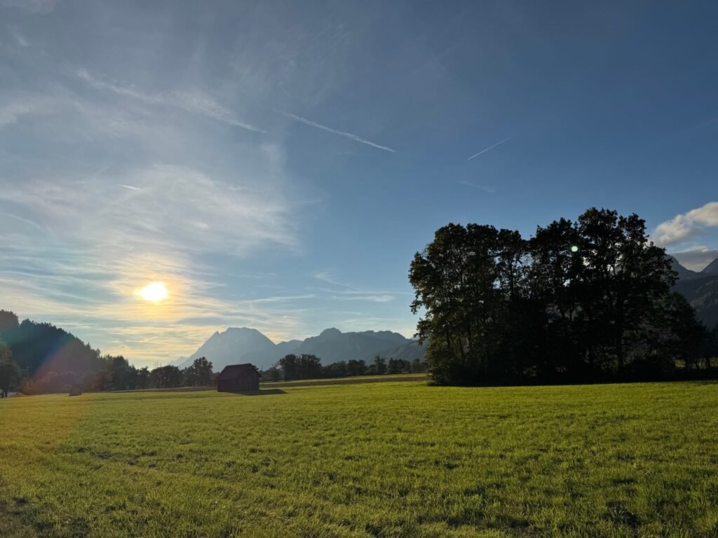 Apartment BergWiese 225 in Donnersbachwald: Abendstimmung im Tal
